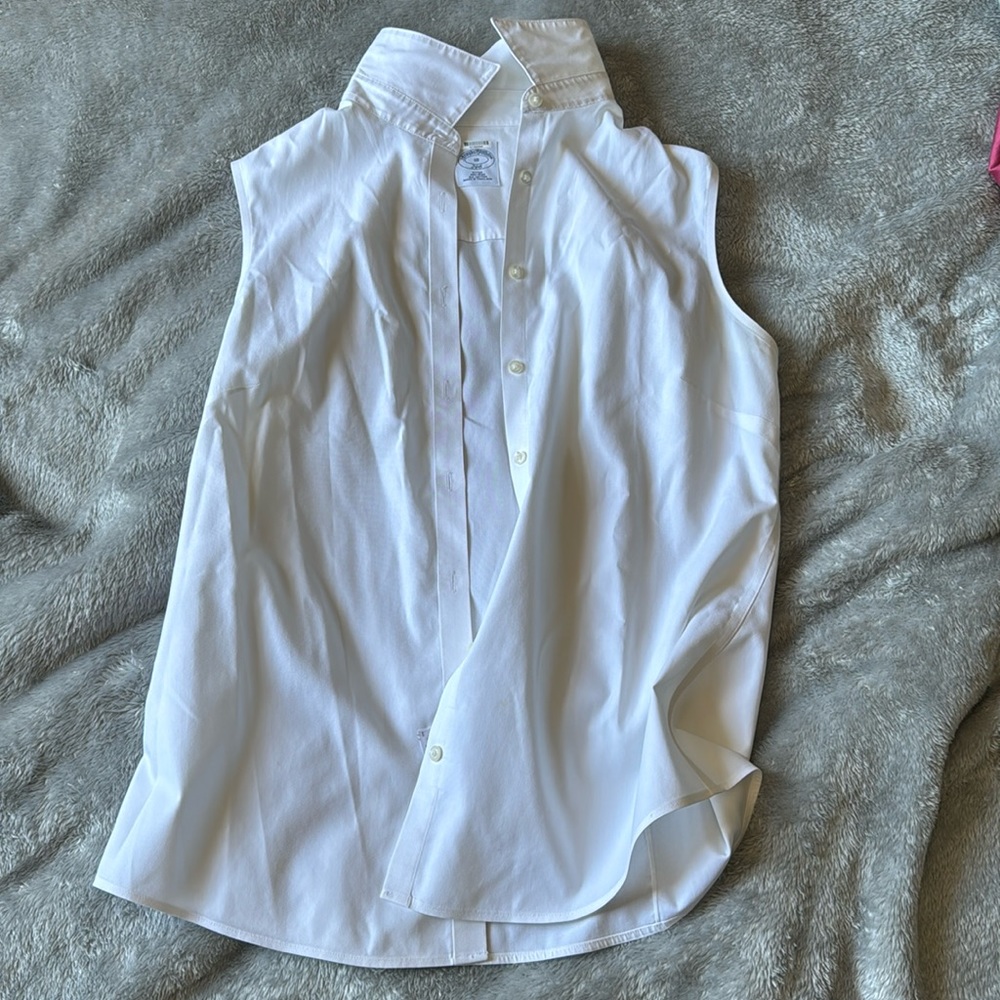 Brooks brothers sleeveless dress shirt (womens)
